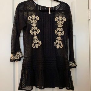 Free People lace top.